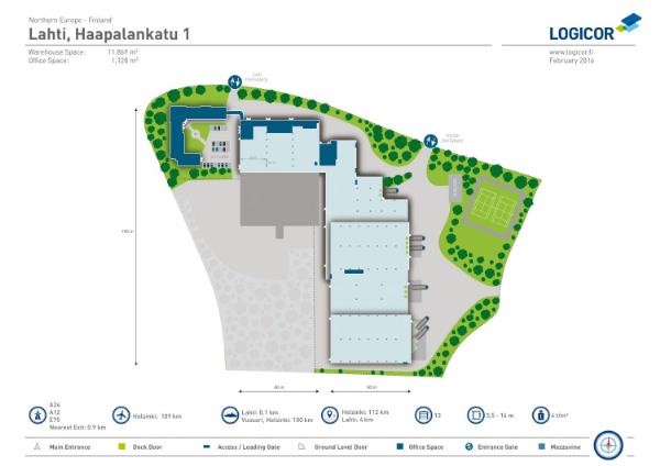 Haapalankatu 1, Lahti, 2000 m&sup2; varasto, tuotanto