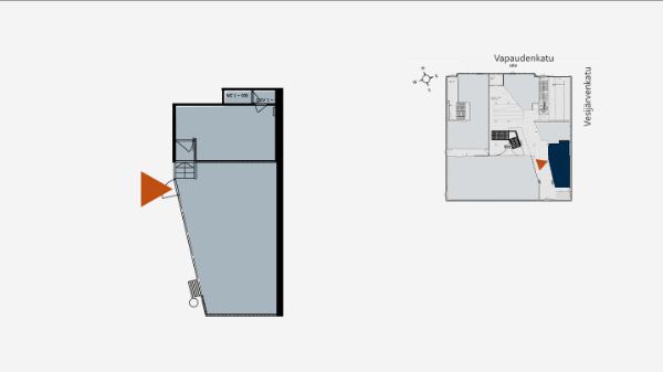 Vapaudenkatu 13, Lahti, 98 m&sup2; liiketila, toimisto