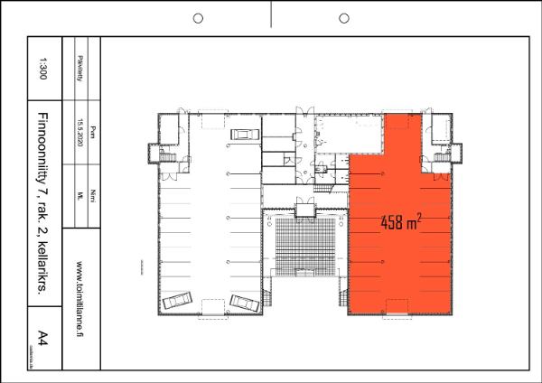 Finnoonniitty 7, Espoo, 458 m&sup2; autotalli/-halli, varasto