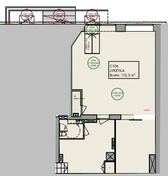 Mariankatu 12, Lahti, 112 m&sup2; liiketila