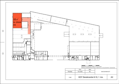 Sierakiventie 8-10, Espoo, 300 m&sup2; varasto, tuotanto