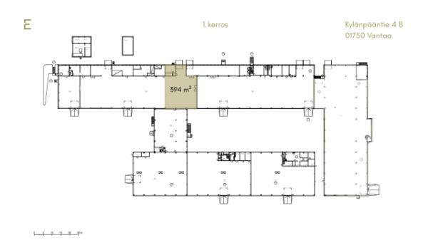 Kyl&auml;np&auml;&auml;ntie 4, Vantaa, 394 m&sup2; tuotanto, varasto