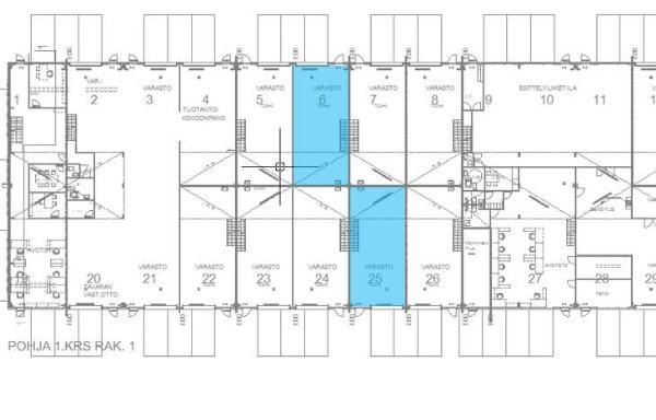 Koskelonkuja 1, Espoo, 98 m&sup2; tuotanto, varasto, autotalli/-halli