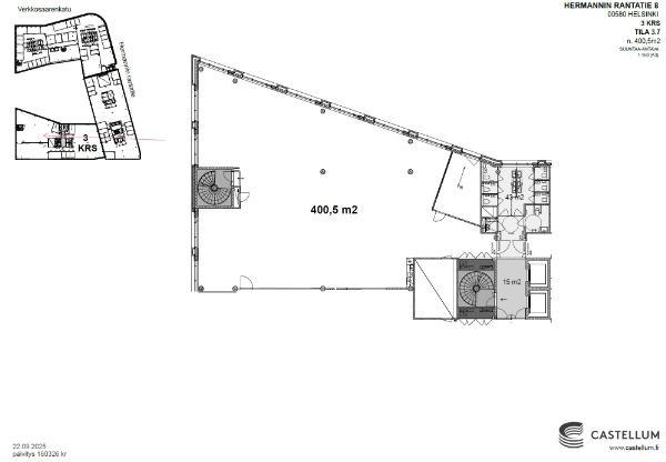 Hermannin rantatie 8, Helsinki, 400 m&sup2; toimisto